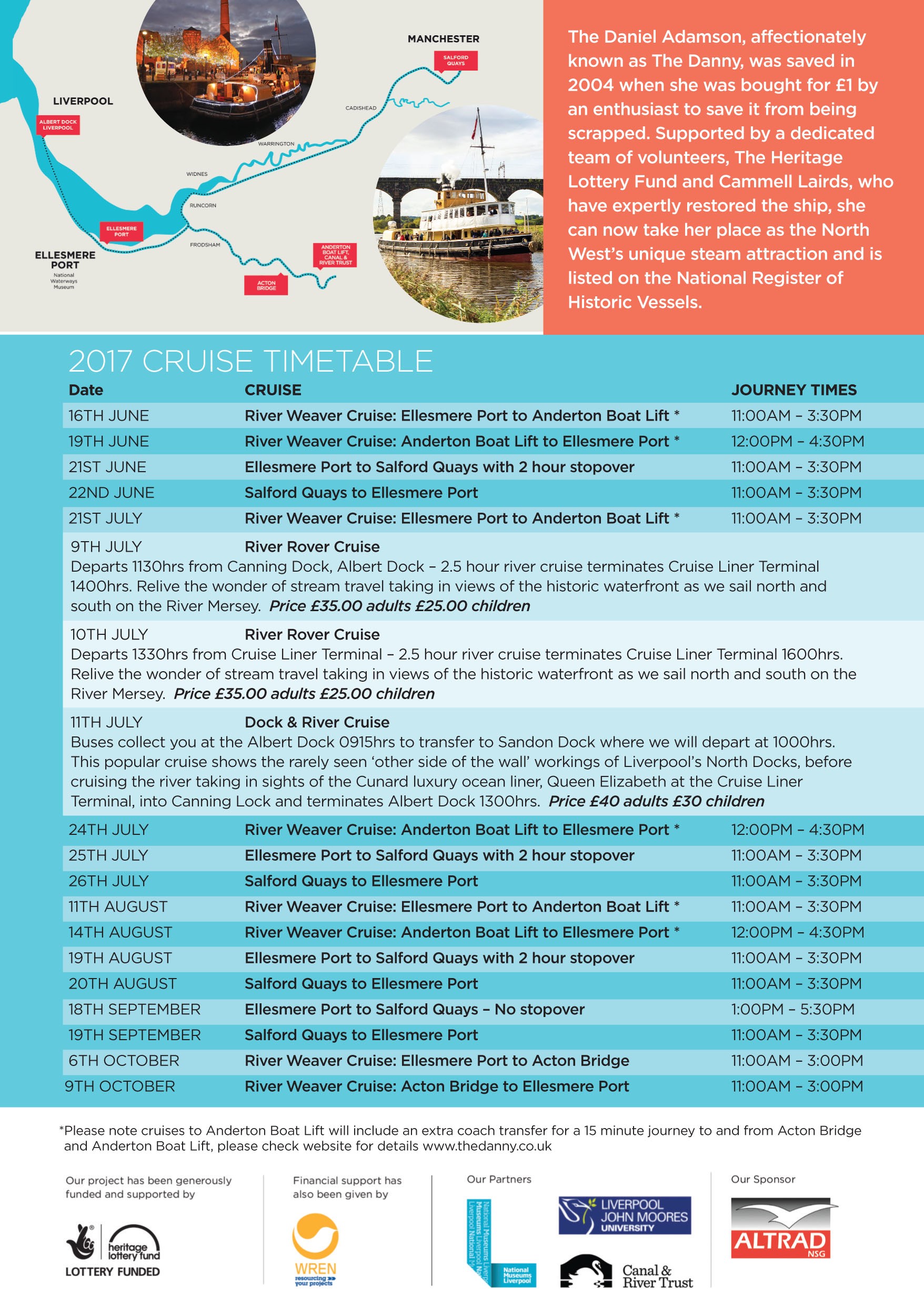 New 2017 Cruise Timetable